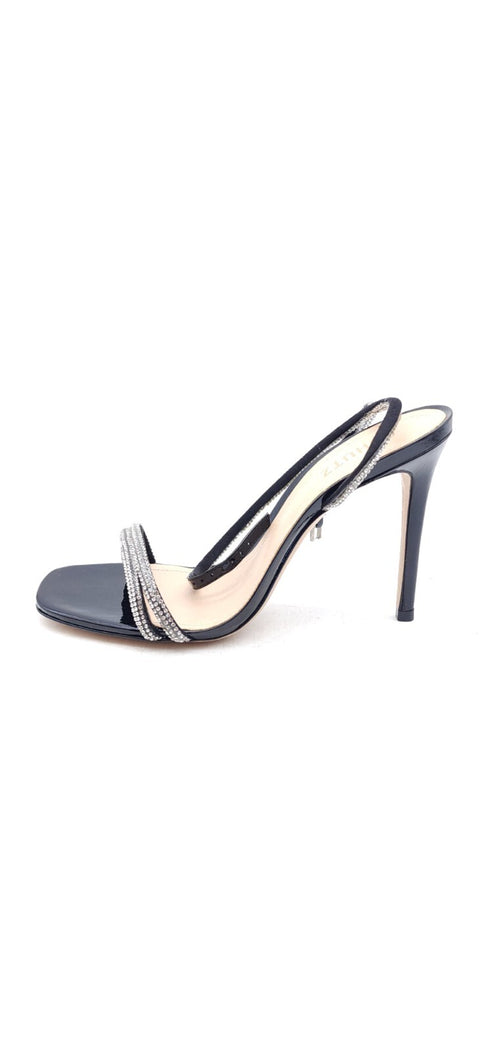 Altina Glam Crystal Ankle-Strap Sandals Black 9.5B